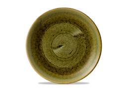 Plume Olive Coupe Plate